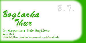 boglarka thur business card